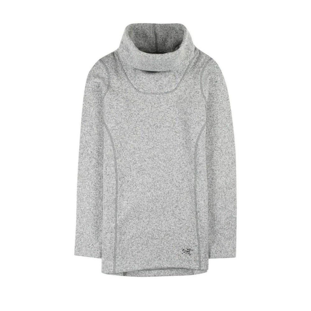 Arc'teryx Heather Knit Fleece Desira Pullover Sweater Tunic Trillium Cowl Neck S